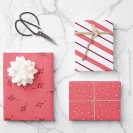 Koordinierung des Weihnachtswrapping-Papiers für d Geschenkpapier Set