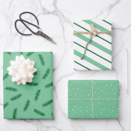 Koordinierung des Weihnachtswrapping-Papiers für S Geschenkpapier Set