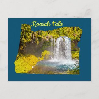Koosah Falls Oregon Postcard Postkarte
