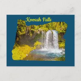 Koosah Falls Oregon Postcard Postkarte