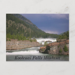 Kootenai Falls Montana Postcard Postkarte