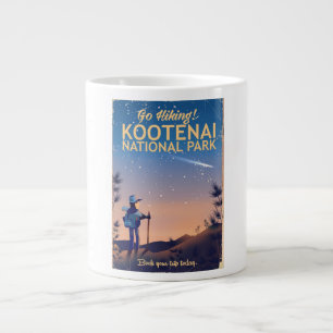 Kootenai Nationalpark Wanderposter Jumbo-Tasse