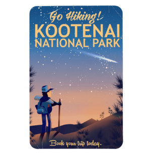 Kootenai Nationalpark Wanderposter Magnet