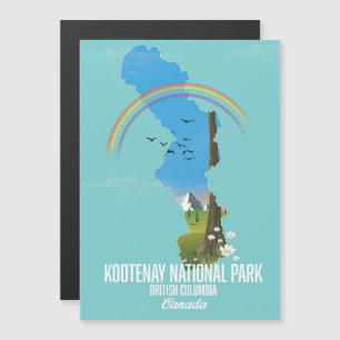 Kootenay, Kootenay Nationalpark Kanada Magnetkarte