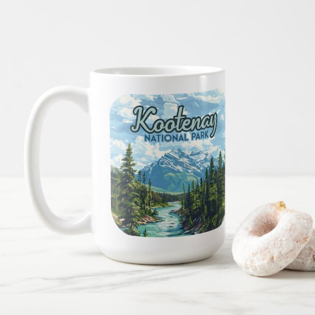 Kootenay National Park Canada British Columbia Kaffeetasse (Mit Donut)