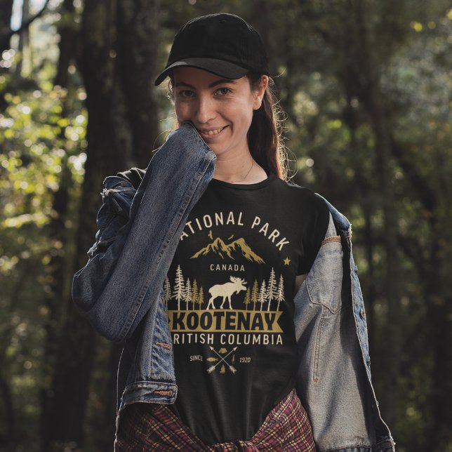 Kootenay National Park Canada Vintage Landscape T-Shirt (Von Creator hochgeladen)