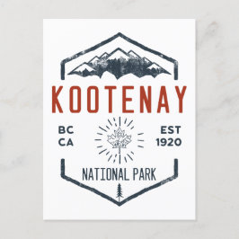 Kootenay Nationalpark Kanada Vintag erschüttert Postkarte