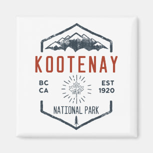 Kootenay Nationalpark Kanada Vintage-Distressed Magnet