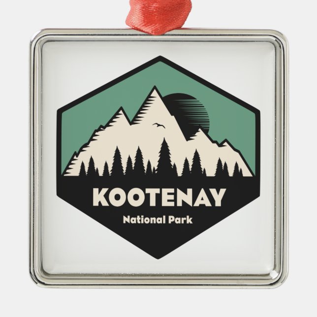 Kootenay-Nationalpark Ornament Aus Metall (Vorne)