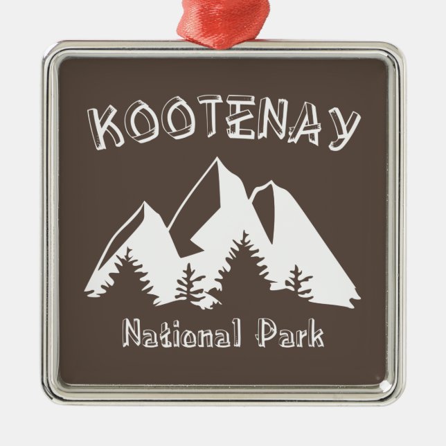 Kootenay-Nationalpark Ornament Aus Metall (Vorne)