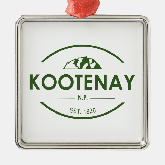 Kootenay-Nationalpark Ornament Aus Metall (Vorne)