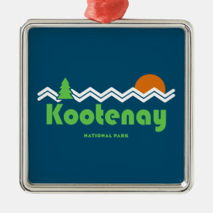 Kootenay Nationalpark Retro Ornament Aus Metall