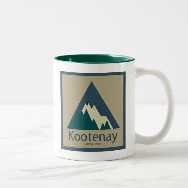 Kootenay-Nationalpark Rustikal Zweifarbige Tasse (Rechts)