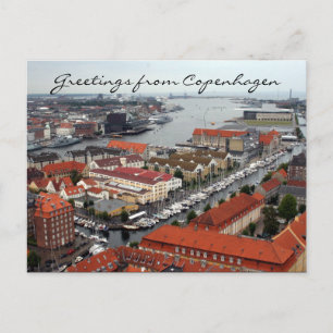Kopenhagen-Ansichtssegment Postkarte