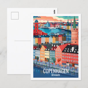Kopenhagen Dänemark Berühmter Reiseort Postkarte