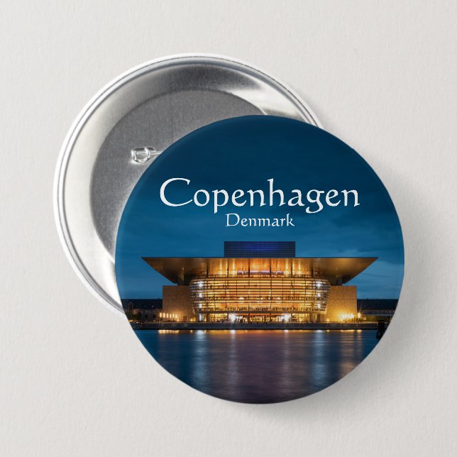 Kopenhagen Dänemark Button (Vorne & Hinten)