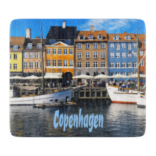 Kopenhagen Dänemark Hauptstadt Canal Zuhause Nyhav Schneidebrett