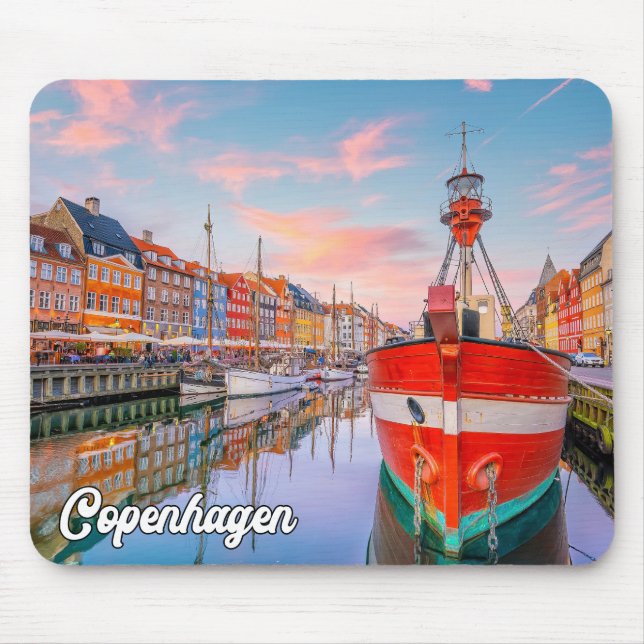 Kopenhagen, Dänemark Mousepad (Vorne)
