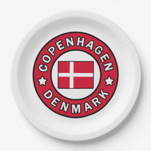 Kopenhagen Dänemark Pappteller