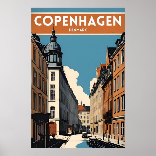 Kopenhagen Dänemark Poster (Vorne)