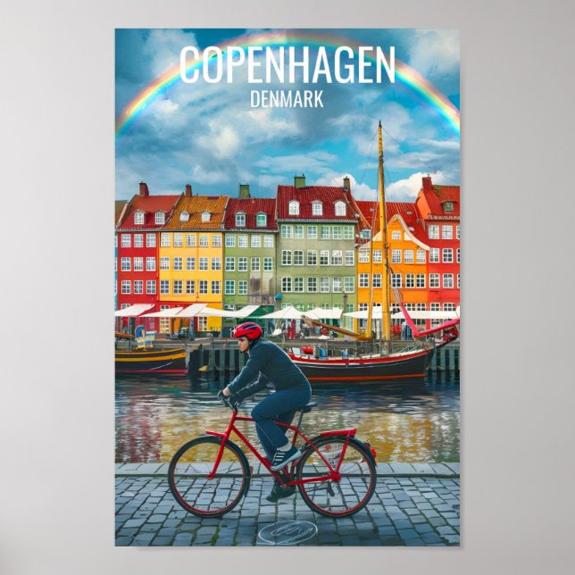 Kopenhagen, Dänemark Poster (Vorne)