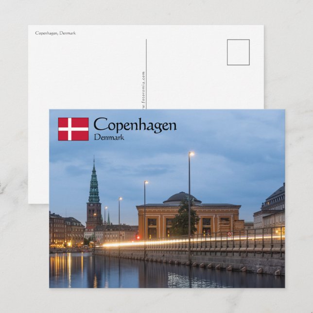 Kopenhagen Dänemark Postkarte (Vorne/Hinten)