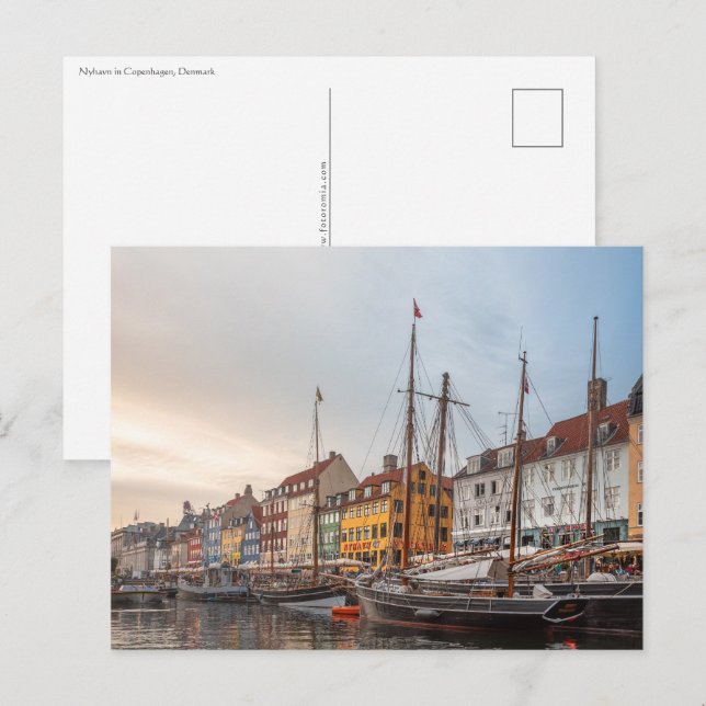 Kopenhagen Dänemark Postkarte (Vorne/Hinten)