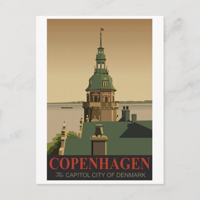 Kopenhagen, Dänemark Postkarte (Vorderseite)