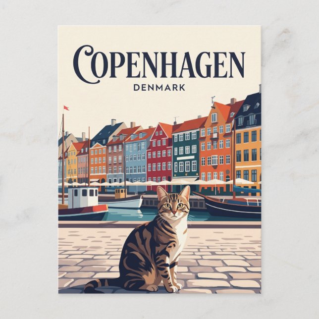 Kopenhagen Dänemark Postkarte (Vorderseite)
