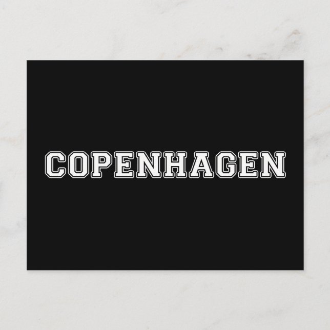 Kopenhagen Dänemark Postkarte (Vorderseite)