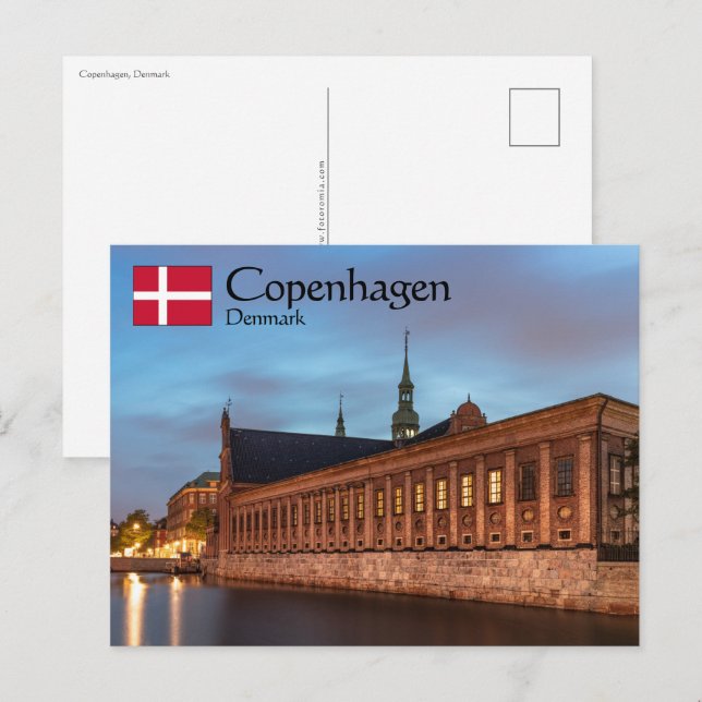 Kopenhagen Dänemark Postkarte (Vorne/Hinten)