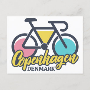 Kopenhagen Dänemark Radfahren Postkarte