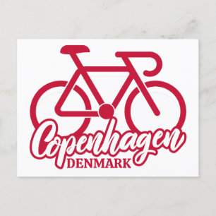 Kopenhagen Dänemark Radfahren Postkarte