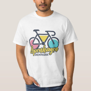 Kopenhagen Dänemark Radfahren T-Shirt