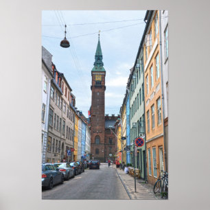 Kopenhagen, Dänemark, Rathaus Poster