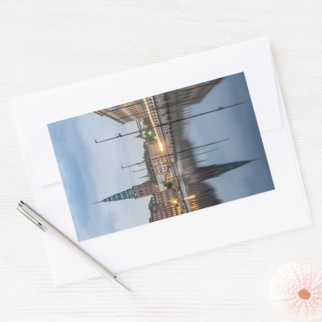 Kopenhagen Dänemark Rechteckiger Aufkleber (Umschlag)