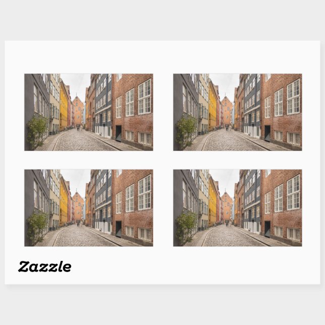 Kopenhagen Dänemark Rechteckiger Aufkleber (Blatt)