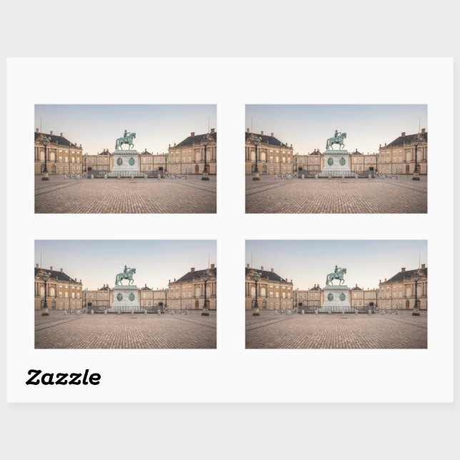 Kopenhagen Dänemark Rechteckiger Aufkleber (Blatt)