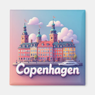 Kopenhagen Dänemark Reise Andenken Geschenk Magnet