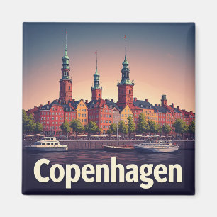 Kopenhagen Dänemark Reise Andenken Welt Reisender Magnet