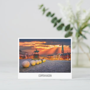 Kopenhagen, Dänemark - Reise-Postkarte Feiertagspostkarte