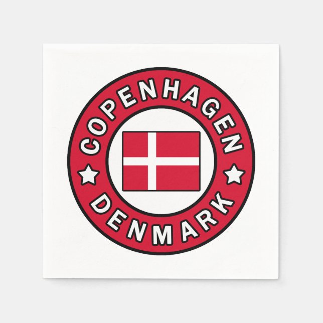 Kopenhagen Dänemark Serviette (Vorderseite)