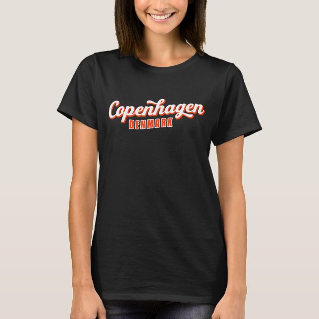 Kopenhagen Dänemark T-Shirt (Vorderseite)