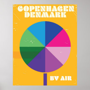 Kopenhagen, Dänemark Vintage-Reiseposter Poster
