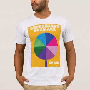 Kopenhagen, Dänemark Vintage-Reiseposter T-Shirt