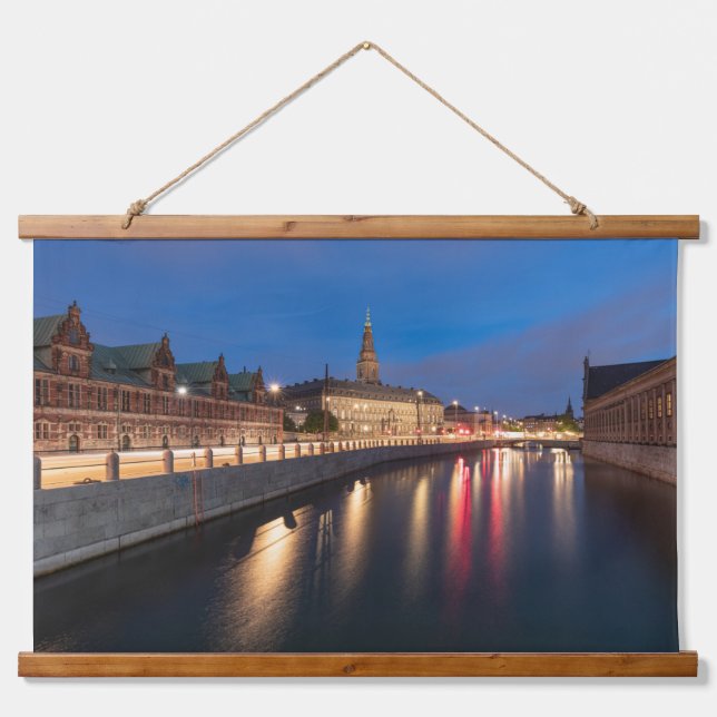 Kopenhagen Dänemark Wandteppich Mit Holzrahmen (Vorne)