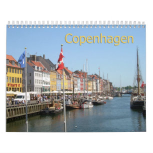 Kopenhagen, Denkmark Wall Calendar Kalender