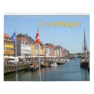 Kopenhagen, Denkmark Wall Calendar Kalender