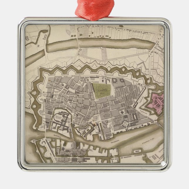 Kopenhagen, Kiobenhaven Silbernes Ornament (Vorne)