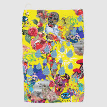 Kopenhagen Mashup Golf Handtuch gelb